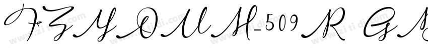 FZYOUH_509R  GB1 4字体转换